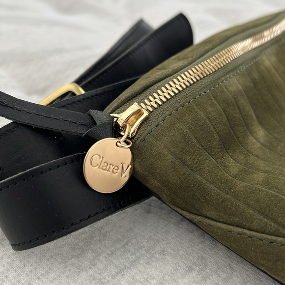 Clare V Olive Green Suede Fanny Pack - Picture 8 of 10